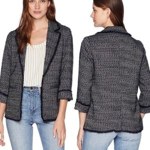 Cupcakes & Cashmere Black Tweed Jacket Blazer, Sz XS